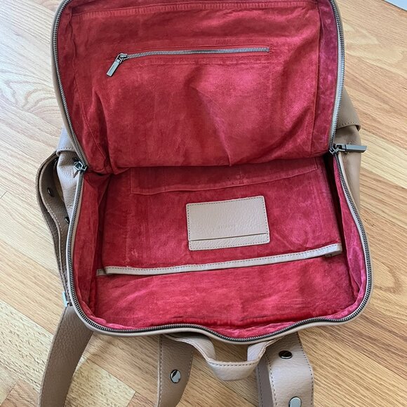 HAMMITT Montana Backpack Laptop XL Biscotti Tan Gunmetal Orig $925 RARE COLOR! - Picture 6 of 9